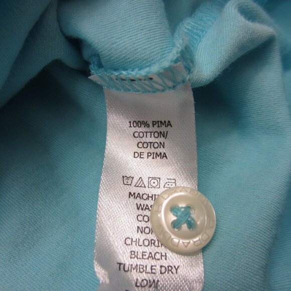 B Draddy Polo Shirt Mens 2XL Sky Blue Pima Cotton Golf Performance XXL - Picture 7 of 10